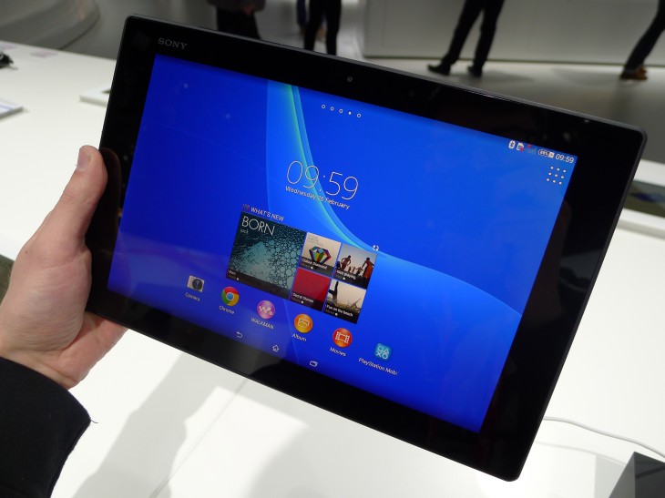 P1050235 730x547 Sony Xperia Z2 Tablet hands on: A remarkably slim, light and powerful 10.1 inch Android slate