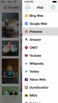 Phlo3 220x391 Universal search app Phlo now available for free on iOS and Mac