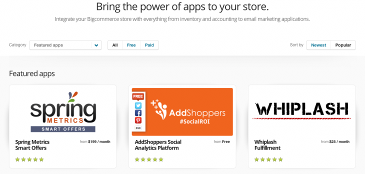 Screen shot 2014 02 27 at PM 08.27.18 730x348 Bigcommerce wants to be an iTunes for commerce with its new integrated app store for merchants