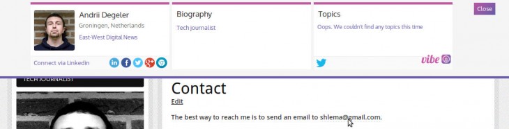 vibe2 730x186 Find the person behind an email address with Vibe for Mac and Chrome