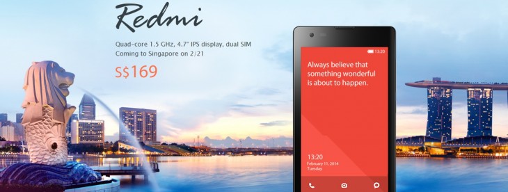 Xiaomi confirms its first launch outside of Greater China will be Singapore on February 21