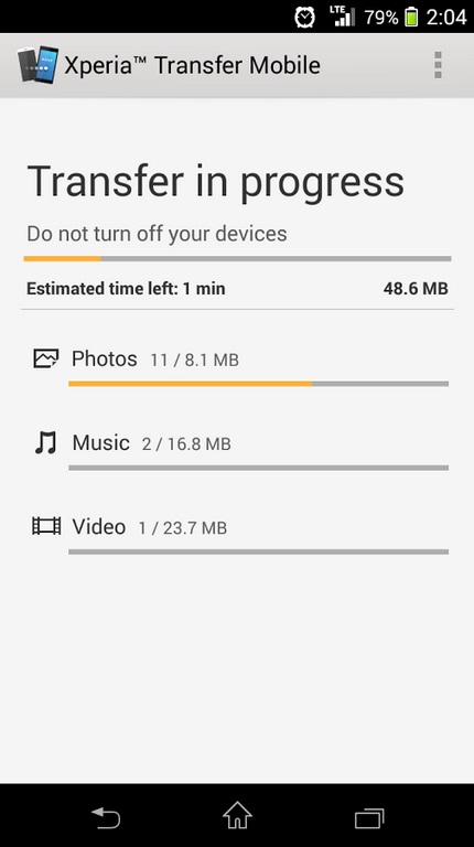 xp Sonys Xperia Transfer Android app lets users import data (and even apps) from an iPhone