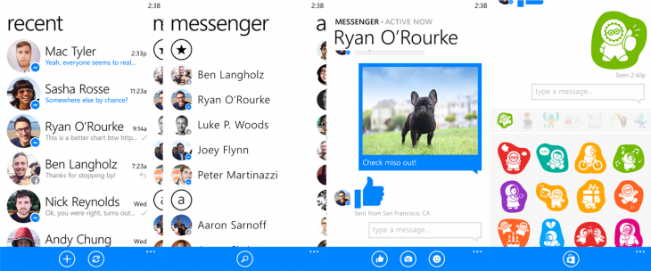 Facebook WindowsPhone 730x304 Facebook Messenger arrives on Windows Phone