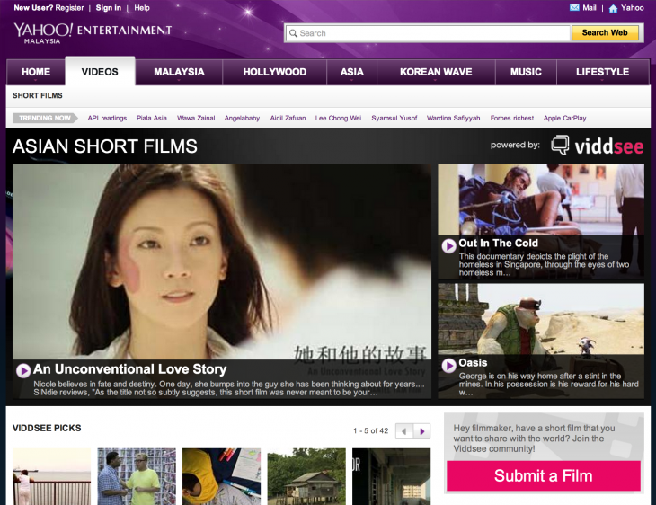 Malaysia 730x562 Short film site Viddsee inks partnership with Yahoo to bring its films to more users in Asia