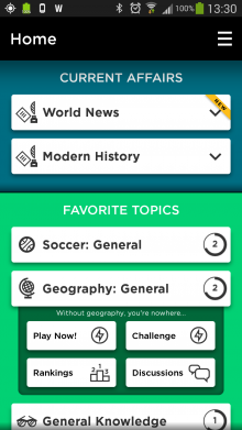 Screenshot 2014 03 06 13 30 59 220x391 QuizUps uber popular trivia app finally arrives for Android