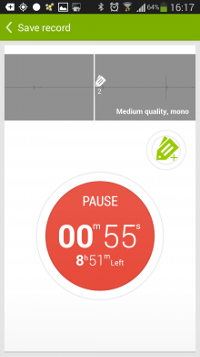 d4 220x391 Recordense for Android is a stylish recorder for annotating audio with notes