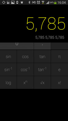 f2 220x391 CALCU is a sweet, gesture based calculator for Android