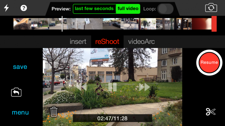 reShoot for iPhone gives you a second chance at movie magic photo11 730x411 reShoot for iPhone gives you a second chance at movie magic
