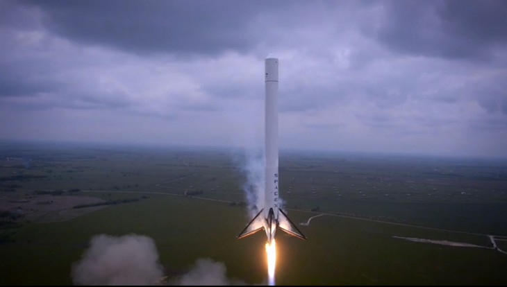 Watch: Amazing drone footage of a Space X reusable rocket’s first test flight