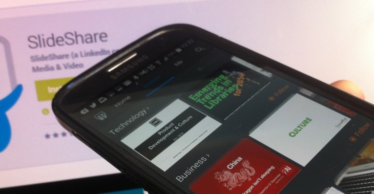 LinkedIn’s SlideShare gets its first ever native mobile app, kicking off with Android
