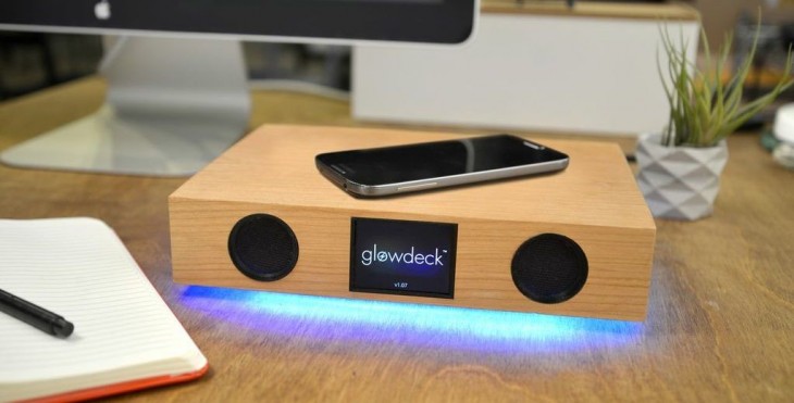 Hands-on with Glowdeck, a beautiful 3-in-1 wireless charger, speaker and notification center