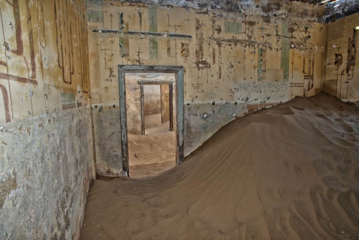 Explore an eerie African ghost town engulfed by the desert