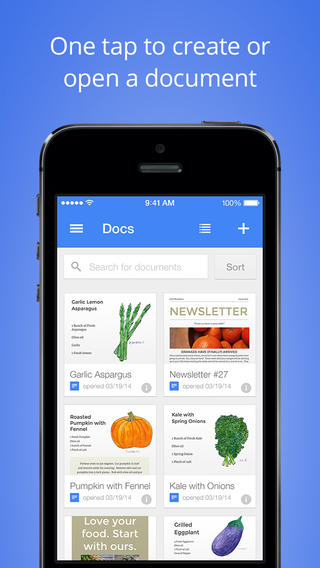 Google unveils dedicated iOS apps for docs and spreadsheets with offline editing and autosave Google unveils dedicated iOS apps for docs and spreadsheets with offline editing and autosave
