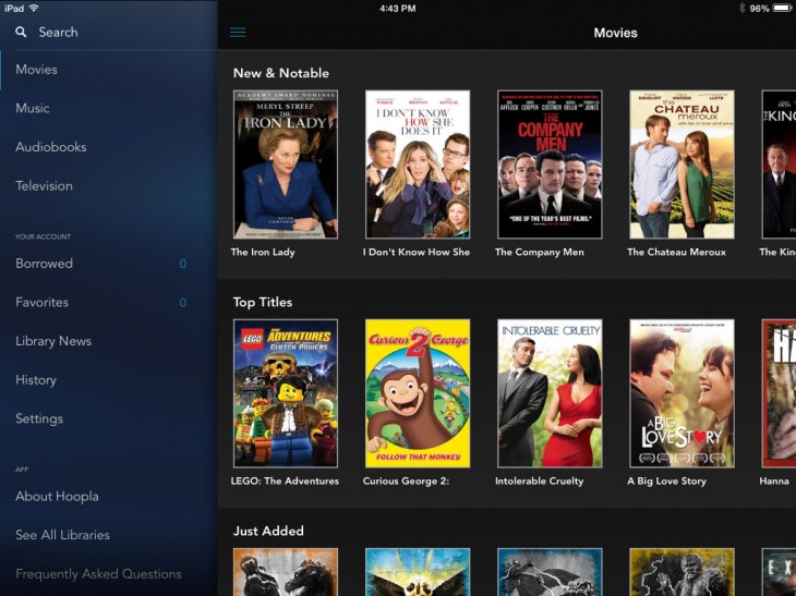 Hoopla app streams videos, music, and audiobooks from your local library