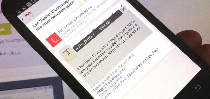 Inapp Translator could be the easiest way to translate any text on Android