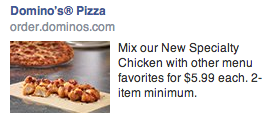Pizza Hut FB Ad Improve first impressions with optimized landing pages