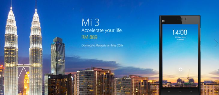 Xiaomi continues its overseas expansion as it lands in Malaysia, bringing the $277 Mi 3 first