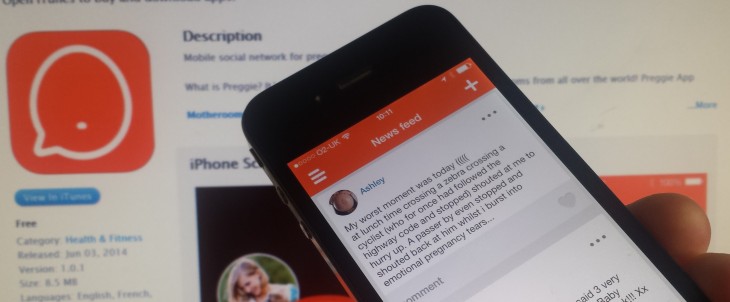 Preggie for iPhone is a social network for mums-to-be