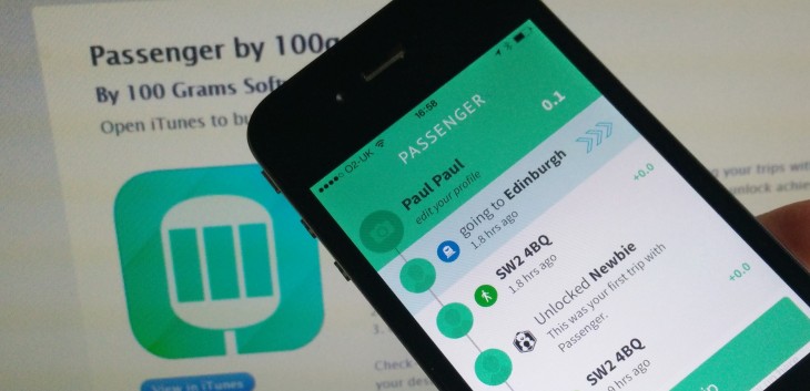 Passenger for iPhone not only logs all your journeys, it also lets you ask friends for directions
