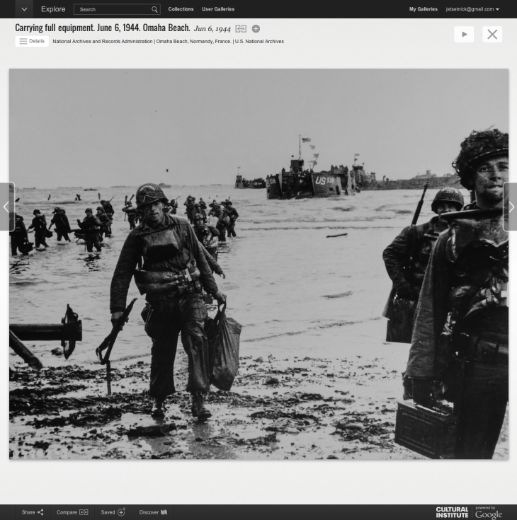 Screen Shot 2014 06 06 at 11.10.33 730x735 Google marks D Days 70th anniversary with a huge online exhibit for the Normandy landings