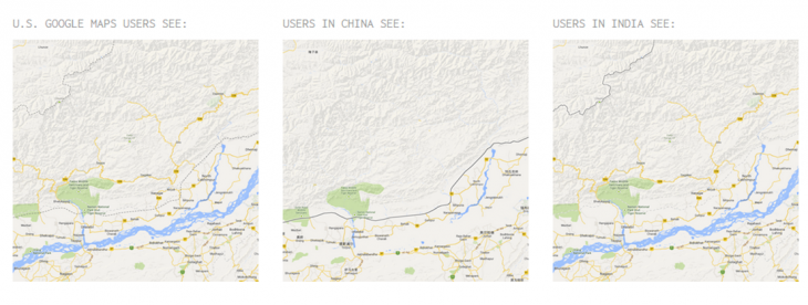 See how Google Maps displays disputed territories around the world