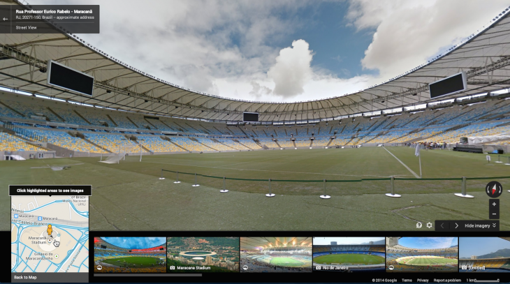 You can now explore all 12 FIFA World Cup stadiums in Brazil via Google Street View