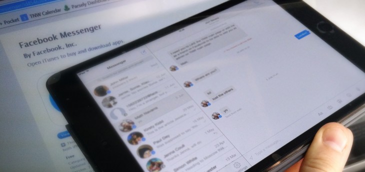 Facebook Messenger is now optimized for iPad