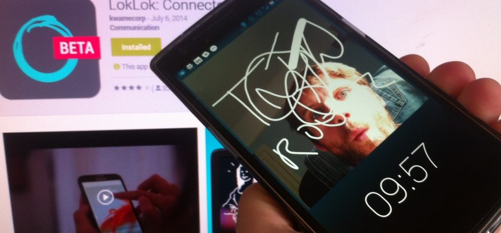 LokLok for Android lets you send doodles, photos and messages directly from your lockscreen