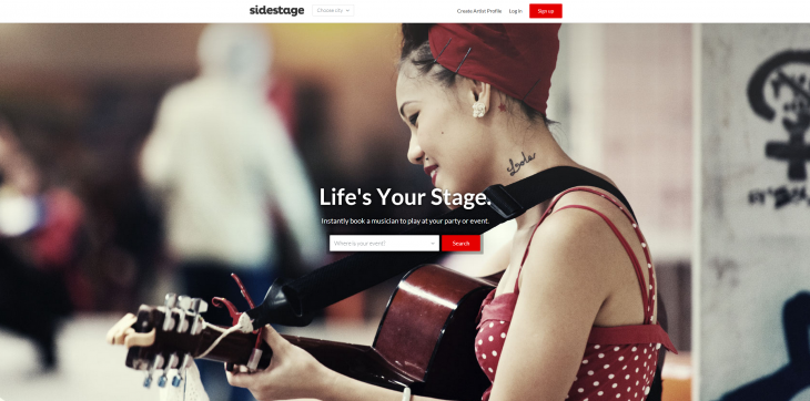 Sidestage brings its musician-booking platform to London