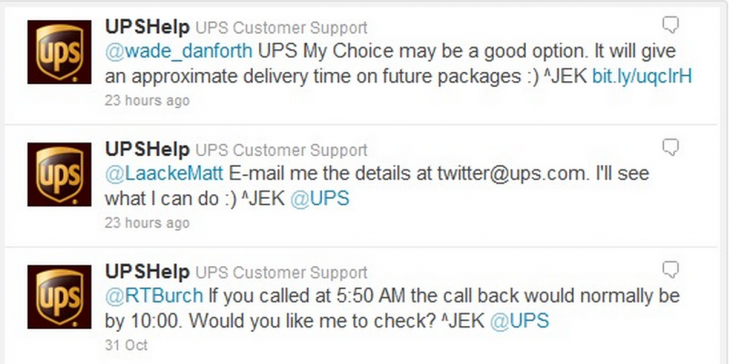 ups tweet 730x364 5 strategies behind awesome customer service on social media