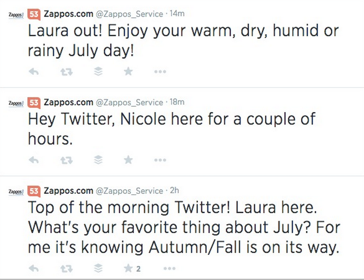 Zapposâ€™ service representatives also set the standard for being ...