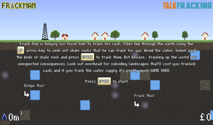 Who needs Pac-Man when you’ve got FRACKMAN!? A Web game to raise awareness about fracking in the ...