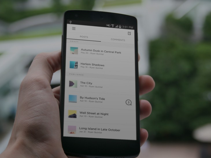 Squarespace releases two Android apps, Note and Blog, to help customers manage their sites