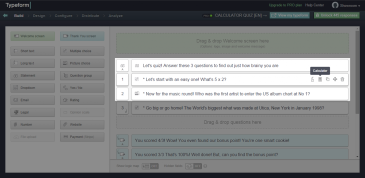 11 730x356 Typeform now lets you create slick online surveys with e commerce functionality built right in