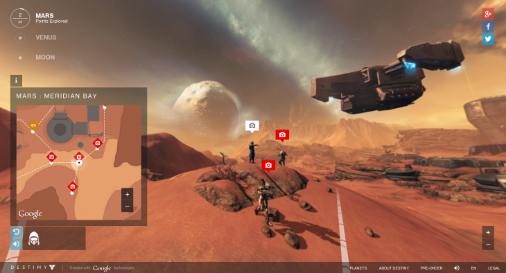 Bungie turns its Destiny game worlds into Google Street View maps