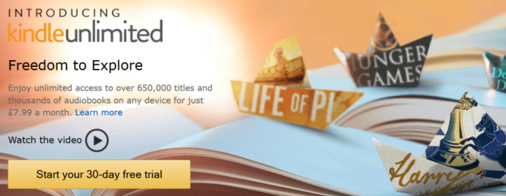 Amazon brings Kindle Unlimited to the UK, an all-you-can-eat book subscription service for ÂŁ7.99 a month ...