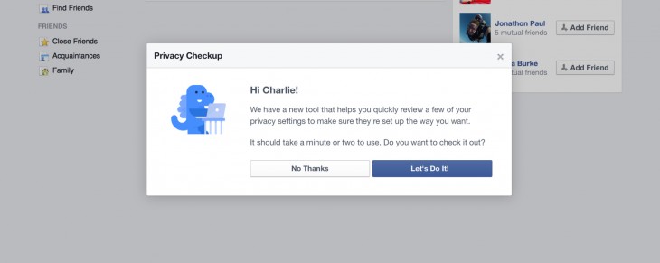 Facebook releases its Privacy Checkup tool for helping users review who theyâre sharing with