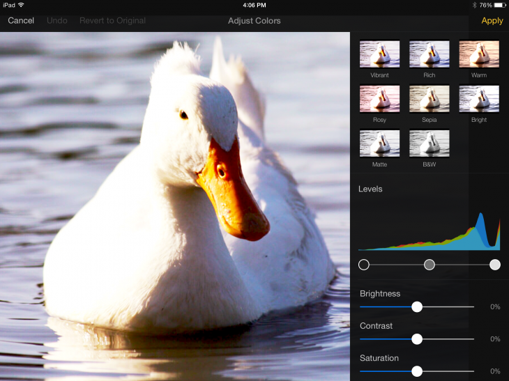 2014 10 23 16.06.29 730x547 Hands on: Pixelmator for iPad is a valuable tool for artists and photographers