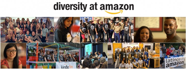 Amazon Diversity Report: 63% male and 60% white