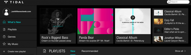 Tidal launches as a hi-fi music streaming service with editorial curation and videos