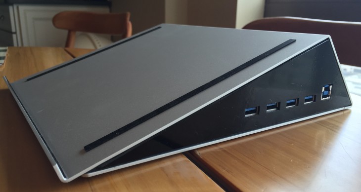 photo of Hands-on with Basepro, a laptop stand with a built-in hard drive image