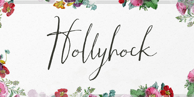 hollyhock 23 of the most beautiful typefaces from September 2014