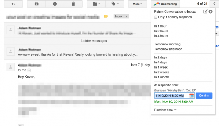 boomerang 800x462 730x421 Your content, everywhere: The 17 best tools to get your content its largest audience