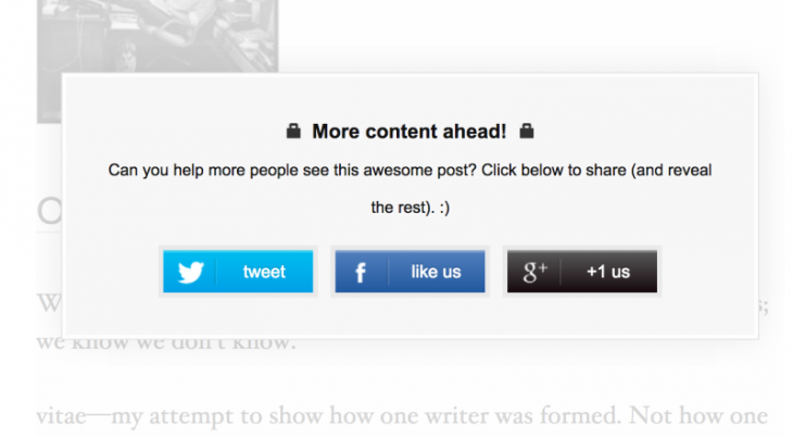 social locker wordpress 800x441 730x402 Your content, everywhere: The 17 best tools to get your content its largest audience