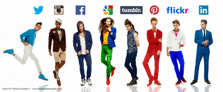 What would Twitter look like as a man? Fashion photographer personifies 8 social networks