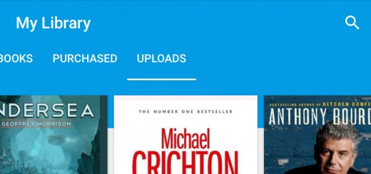 Google Play Books header
