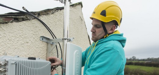 Paul Graham installs the first EE micro network site in Sebergham