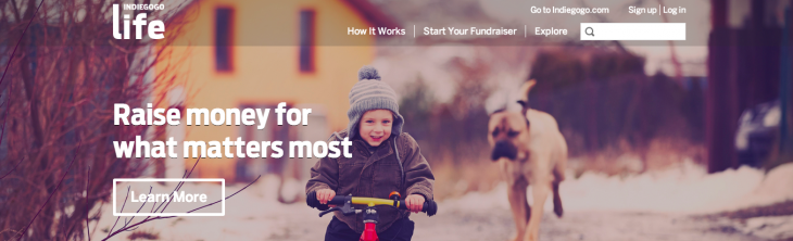 Indiegogo launches Life, a fee-free crowdfunding site for personal causes