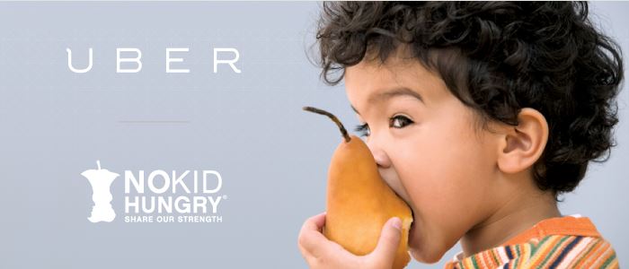 Uber introduces charitable donations with No Kid Hungry partnership