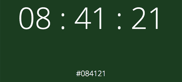 What time is it? Why, it’s #081409 o’ clock
